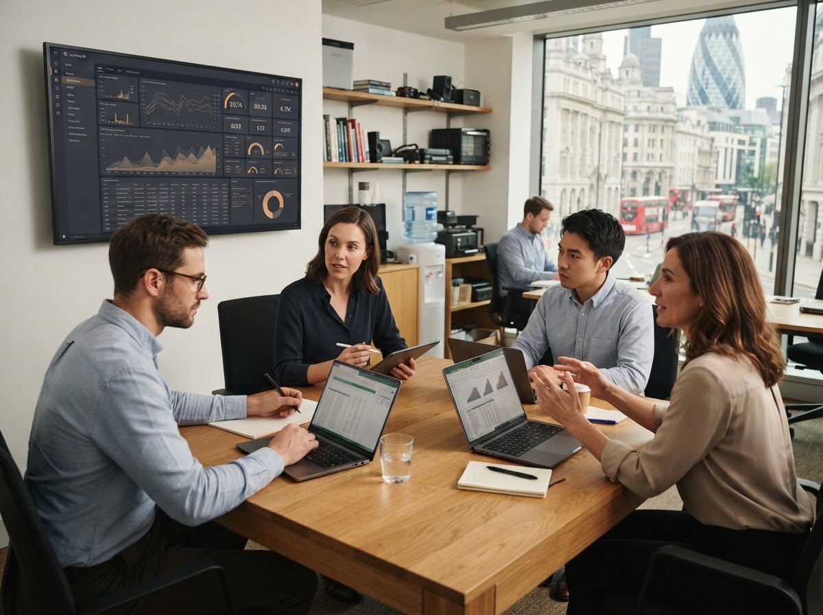 Cazmireqo analysts reviewing published model logic and aggregate performance data